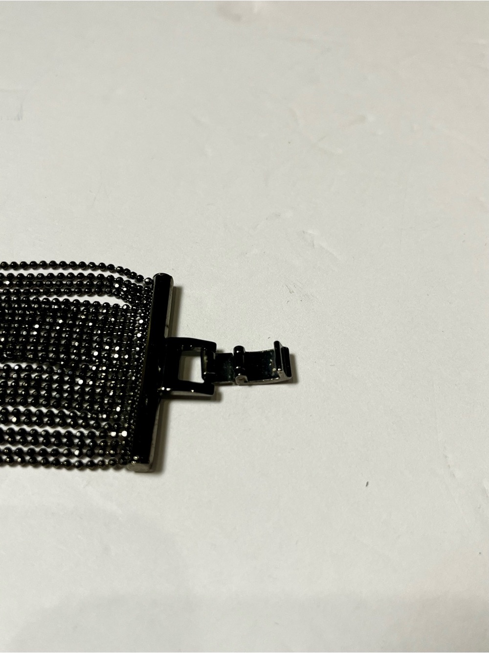 Women Multi-Row Gunmetal Mesh Cuff Bracelet $25 - Picture 4 of 8